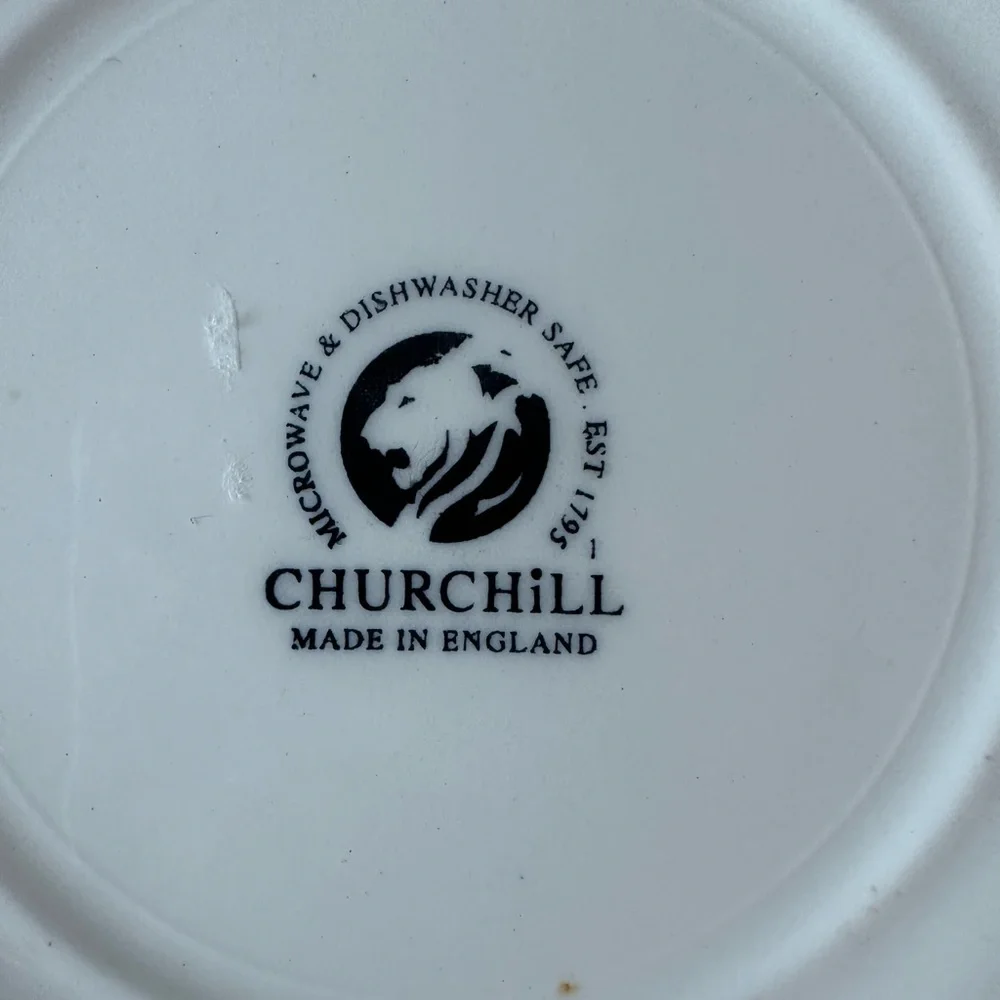 Churchill Toile Black 8” Salad Plate